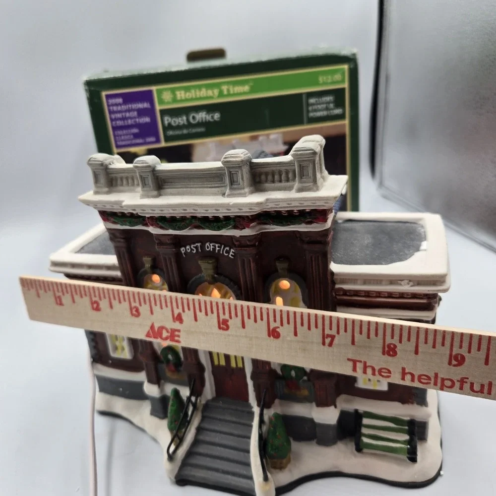 Holiday‎ Time 2008 Traditional Vintage Collection Post Office 6 FT Cord Light Up